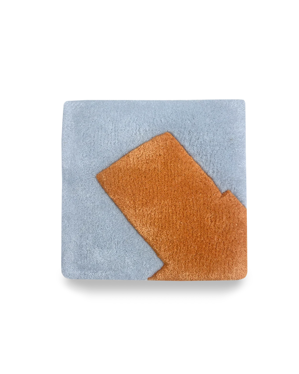 Teppich Splitted Arrow Blau Orange 20 x 20 cm