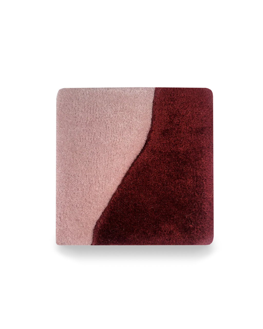 Splitted Rug Pink Bordo 20 x 20 cm