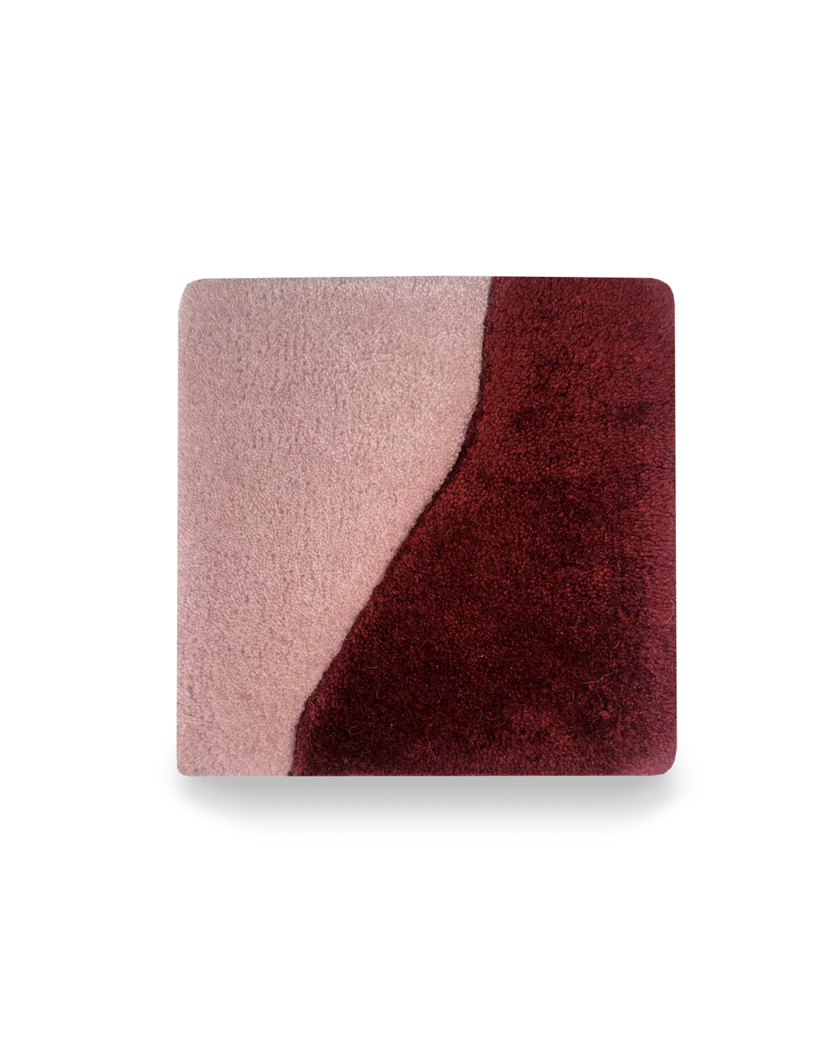 Teppich Splitted Rosa Bordeaux 20 x 20 cm